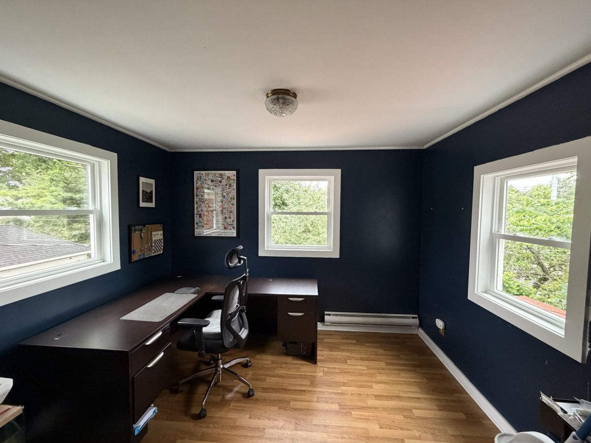 Schut exterior remodeling - window trim installed